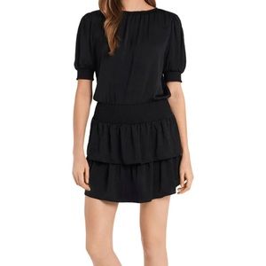 1. State black smocked waist tiered mini dress. Super cute. Size small